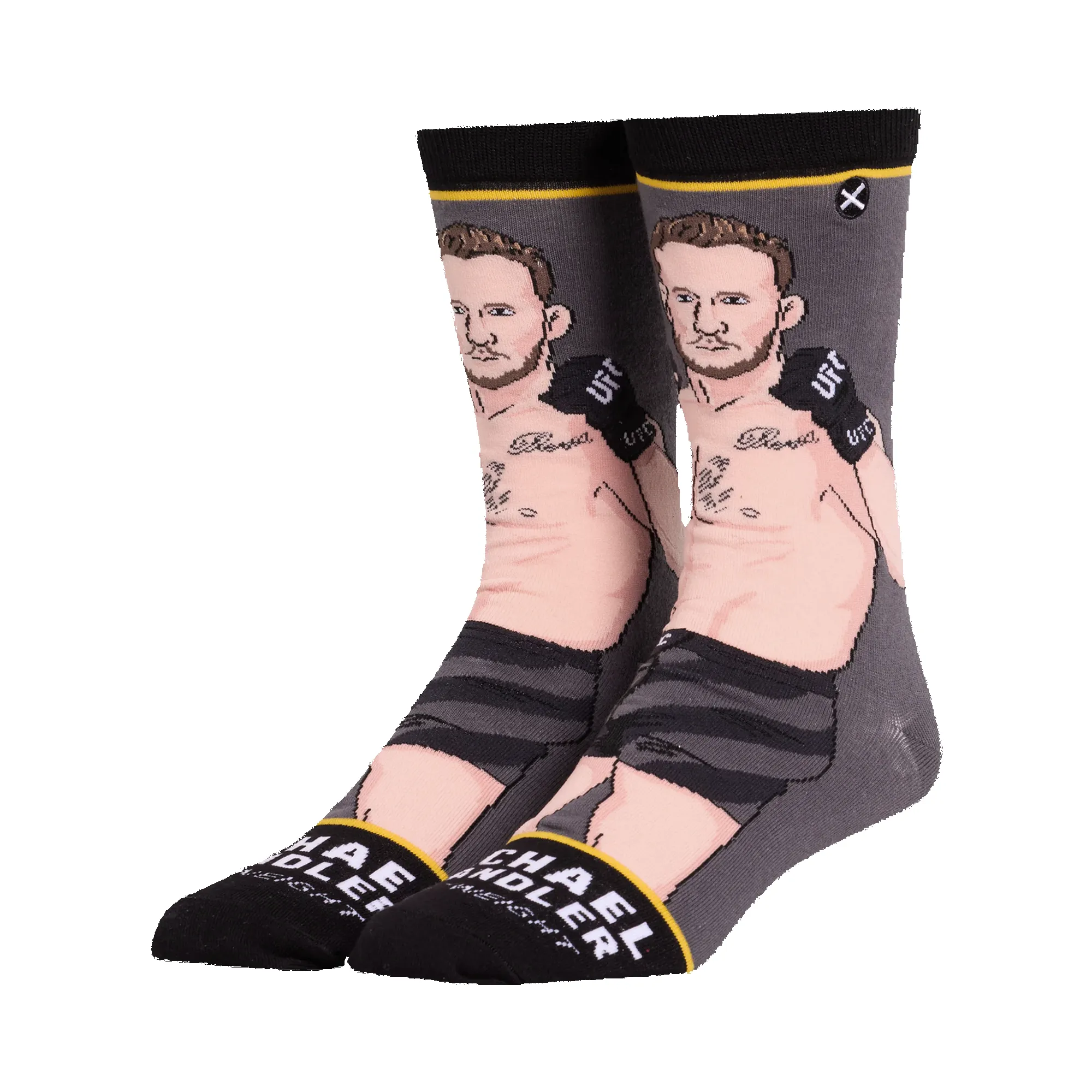 Men's Odd Sox Michael Chandler Tri-Blend Straight Crew Socks sold by UFC