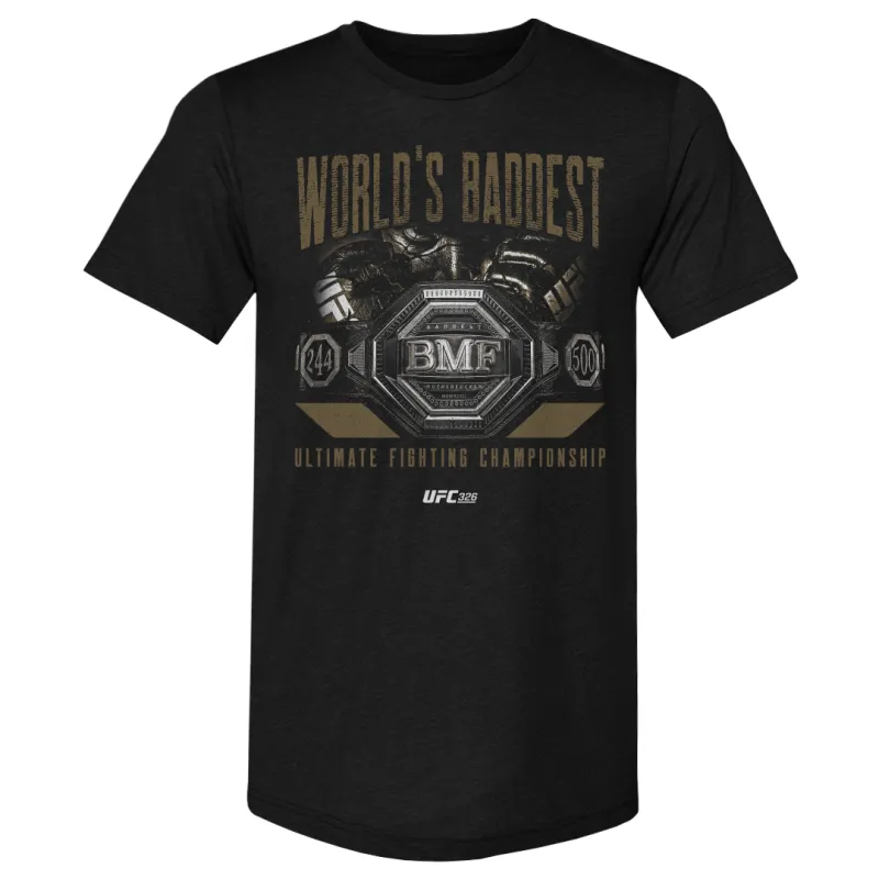 Men's 500 Level  Black UFC World's Baddest Premium Tri-Blend T-Shirt sold by UFC