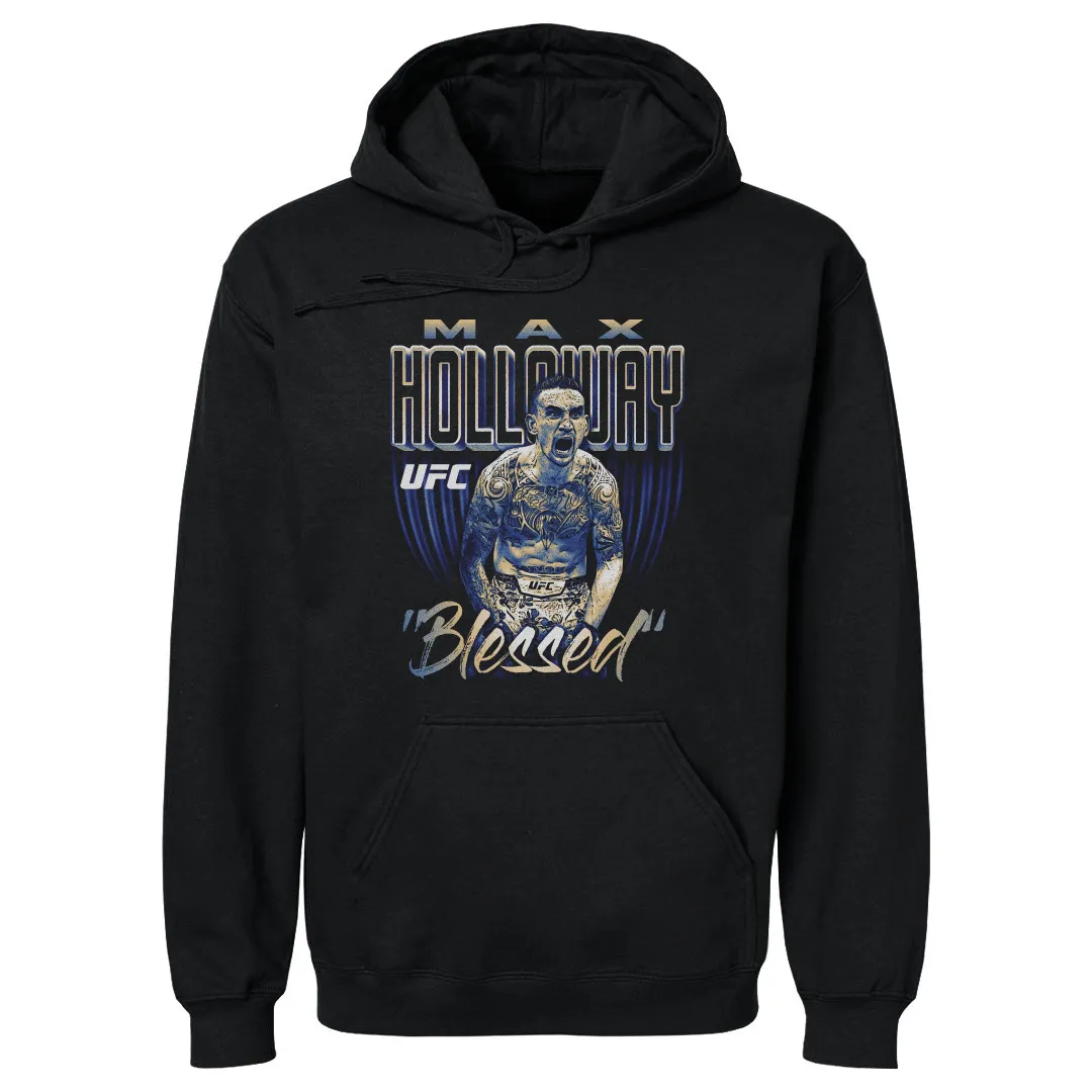 Men's 500 Level Black Max Holloway Bitmap Hoodie sold by UFC