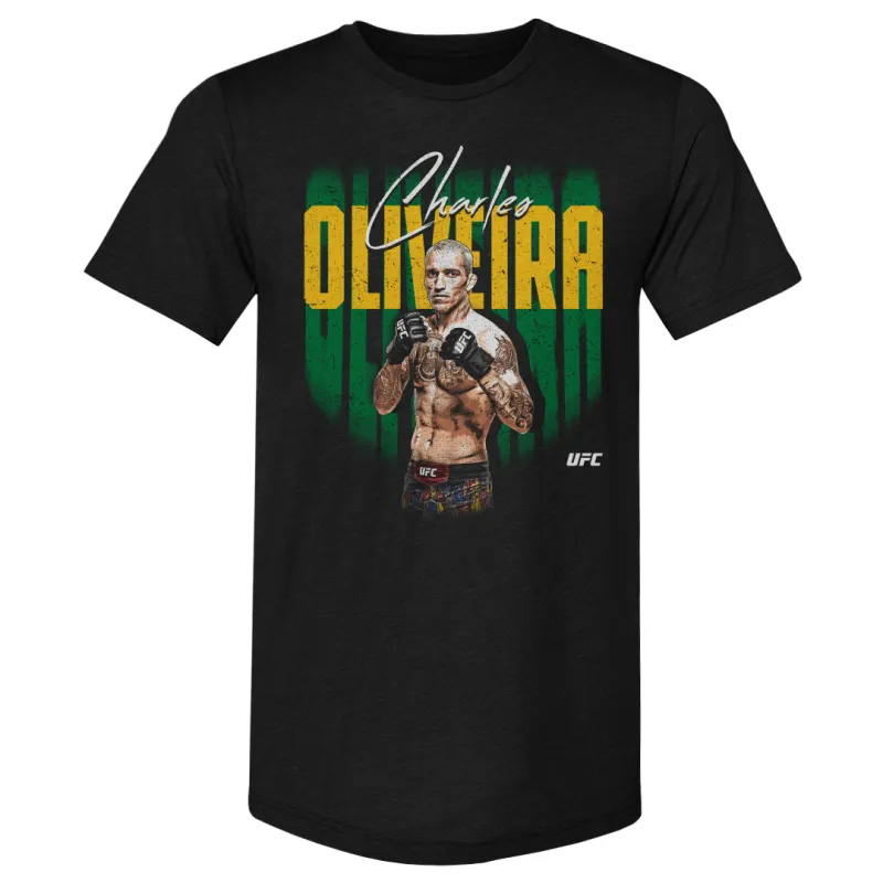 Men's 500 Level  Black Charles Oliveira Premium T-Shirt sold by UFC