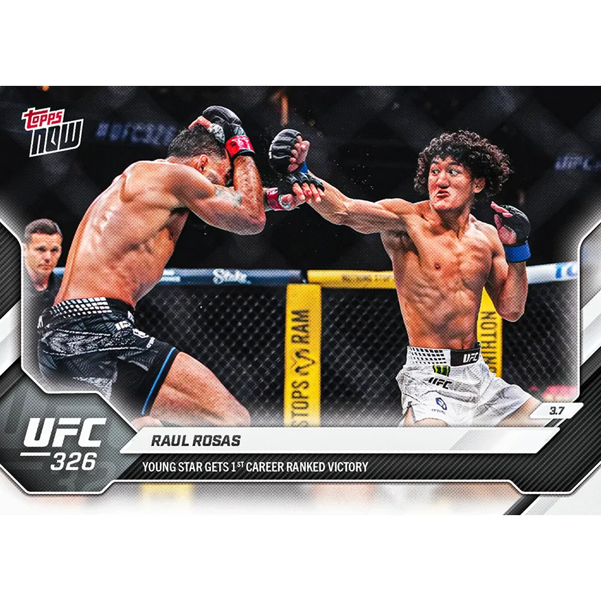 Raul Rosas - 2026 UFC Topps NOW® - Card 9 - LOOK FOR RELICS sold by UFC
