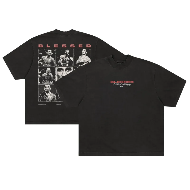 Men's UFC  Black Max Holloway Boxy T-Shirt made by UFC