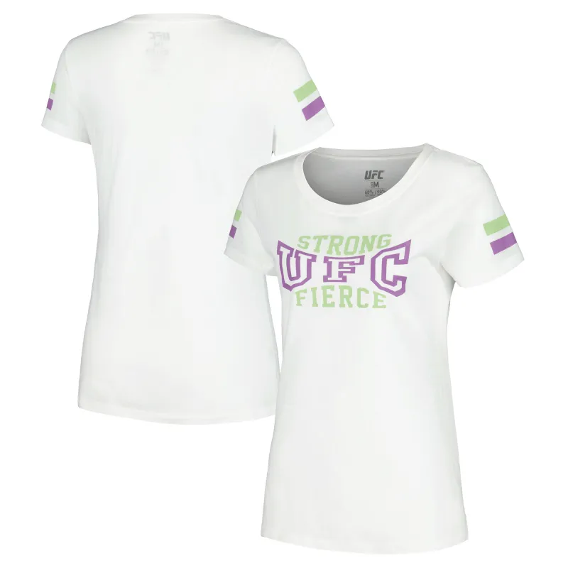 Women's  White UFC Ulumi T-Shirt made by UFC