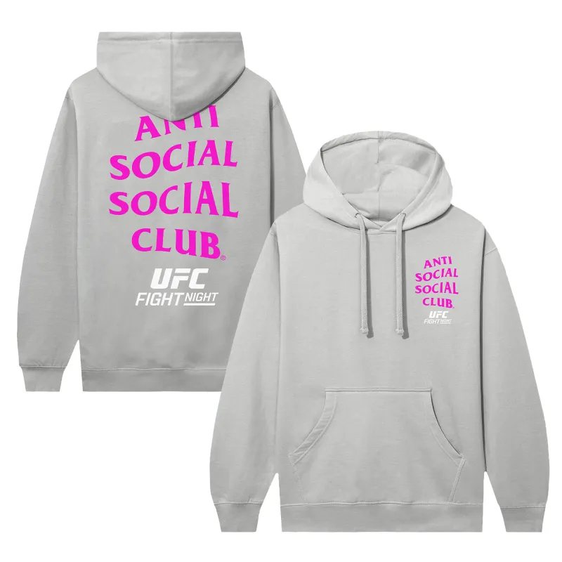 Unisex Anti Social Social Club x UFC Gray UK Lock Out Hoodie made by Anti Social Social Club