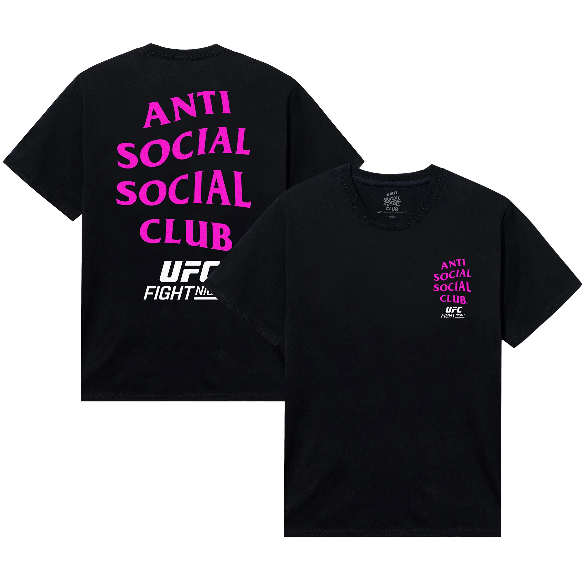 Unisex Anti Social Social Club x UFC Black UK Lock Out T-Shirt sold by UFC