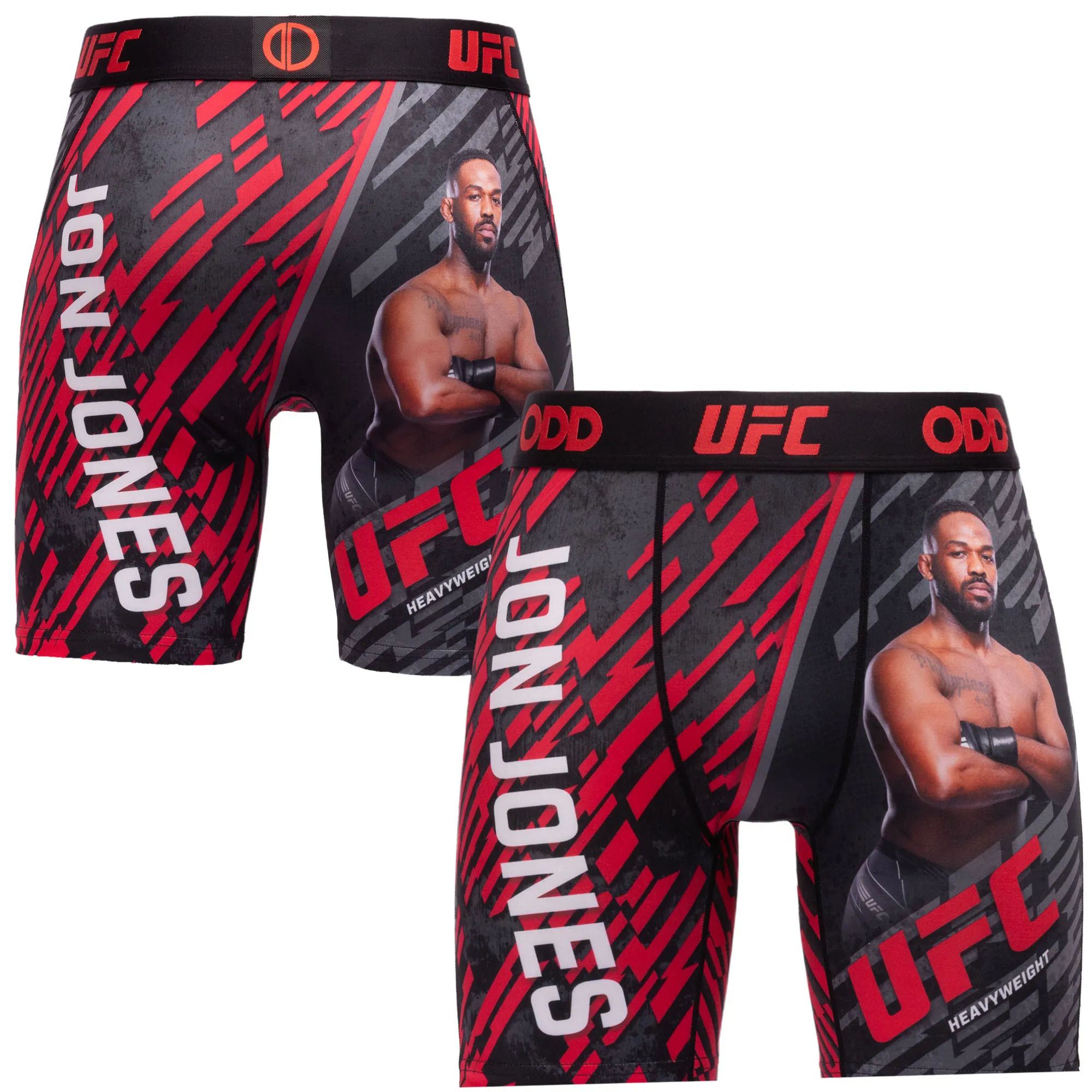 Men's Odd Sox Red Jon Jones Boxer Briefs sold by UFC
