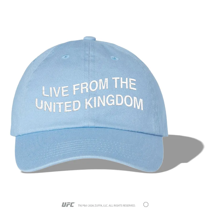 Unisex Anti Social Social Club x UFC Light Blue UK Fight Night Adjustable Hat made by Anti Social Social Club