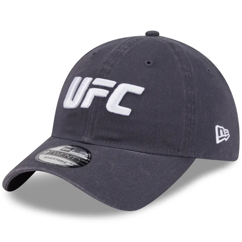 Men's New Era Gray UFC A-Frame 9TWENTY Adjustable Hat made by New Era