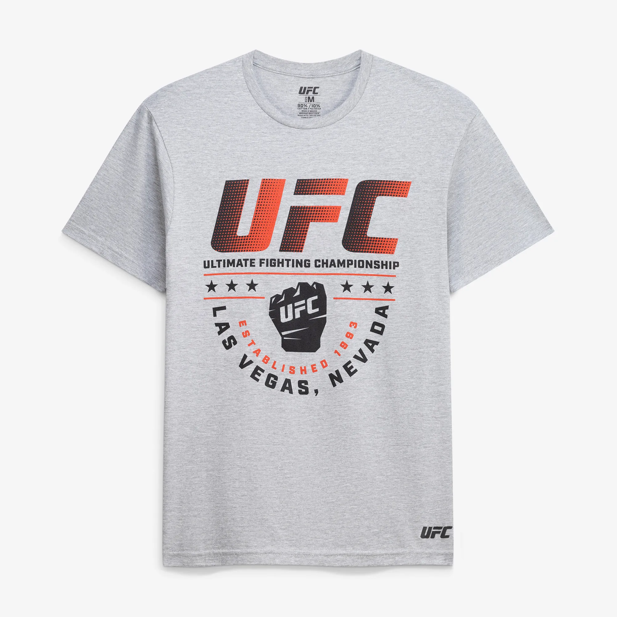Men's UFC Heather Gray Stacked Logos T-Shirt sold by UFC