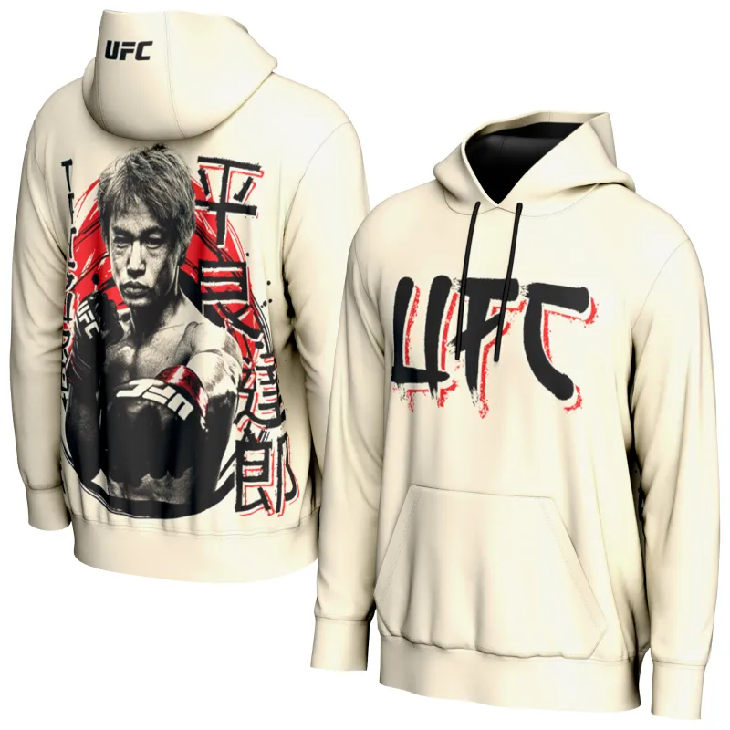 Men's ProSphere White Tatsuro Taira Fighter Collection Hoodie made by UFC