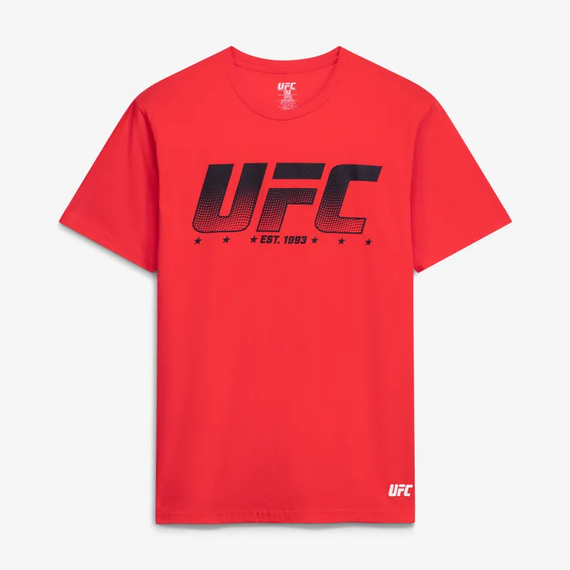 Men's UFC  Red Logo With Dots T-Shirt made by UFC