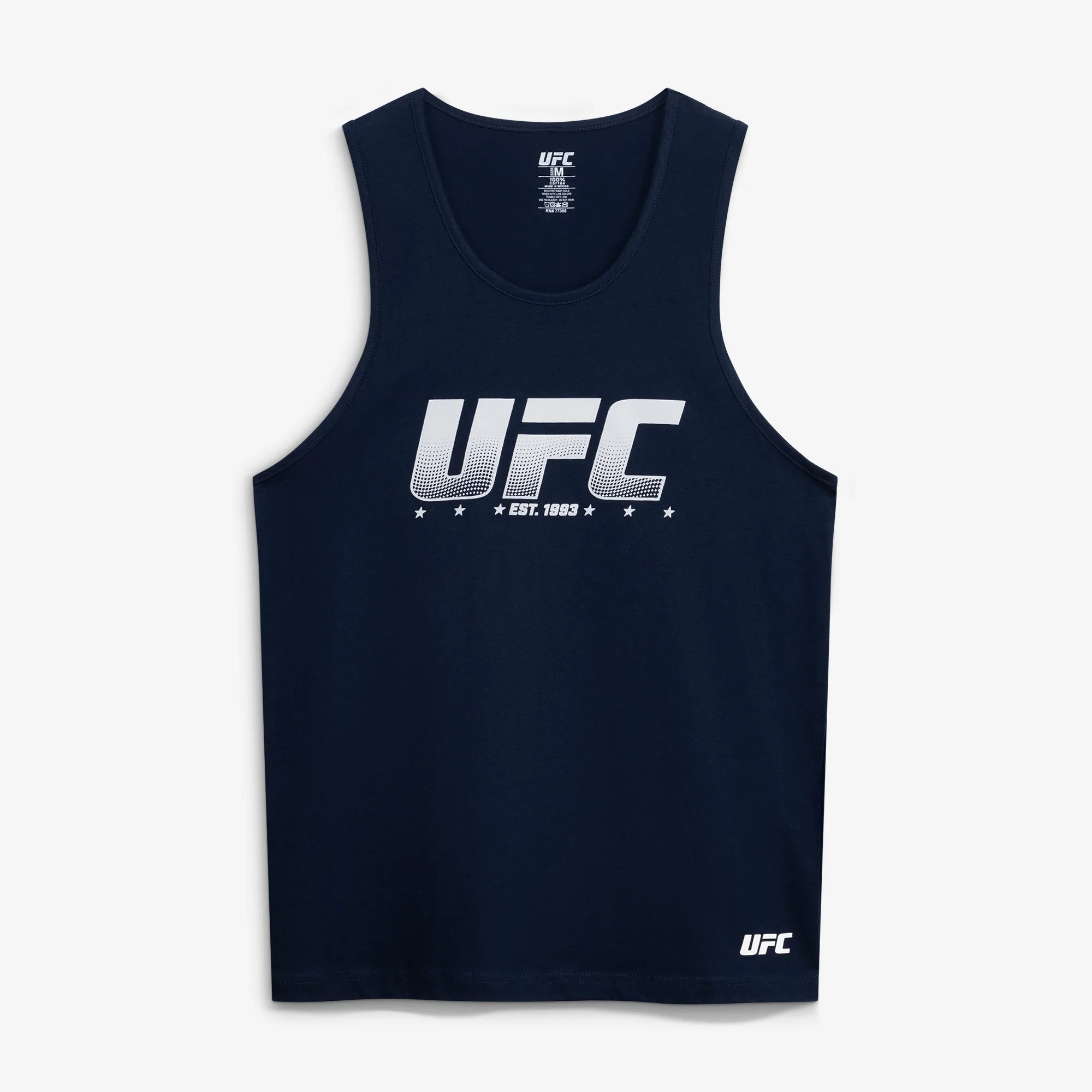 Men's UFC Navy Logo With Dots Tank Top sold by UFC
