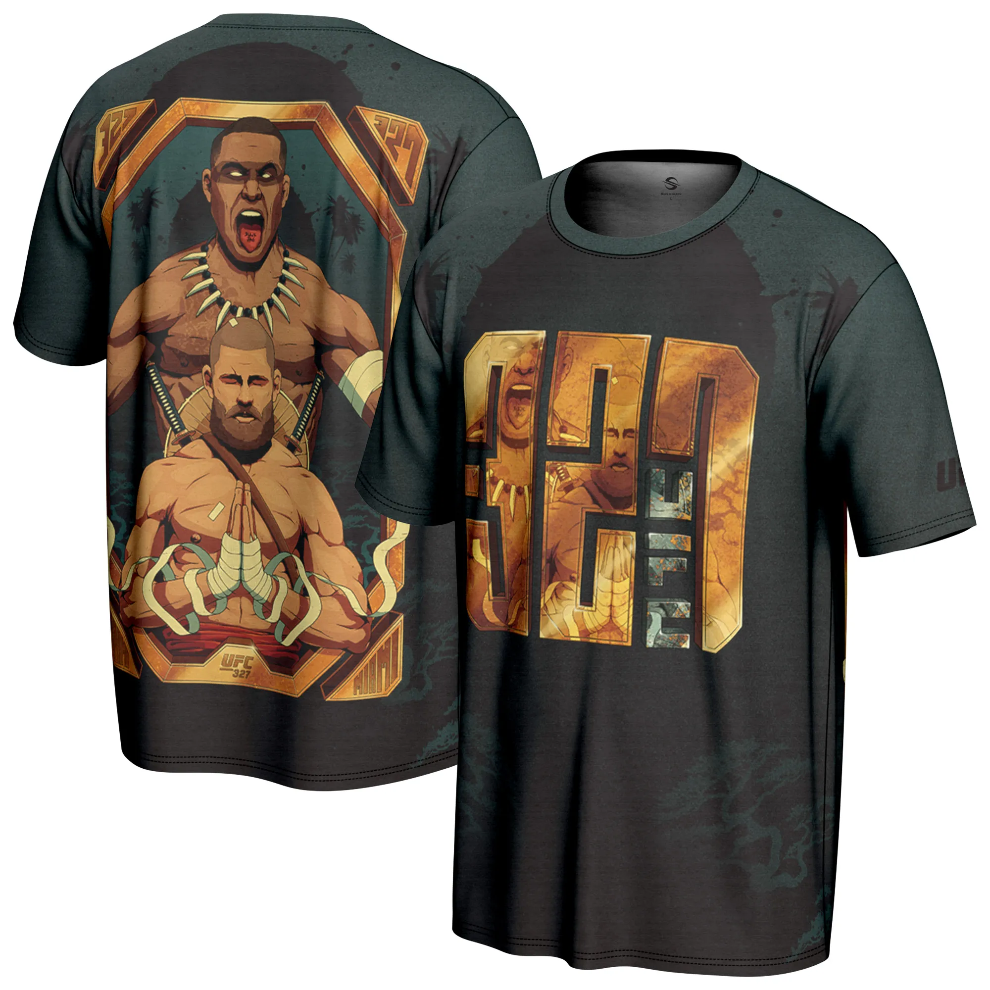 Men's ProSphere Black UFC 327: Prochazka vs. Ulberg Artist Series T-Shirt sold by UFC
