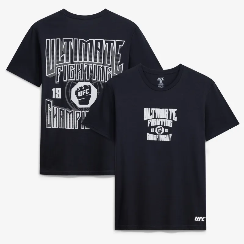 Men's UFC Black Tonal Logos T-Shirt made by UFC