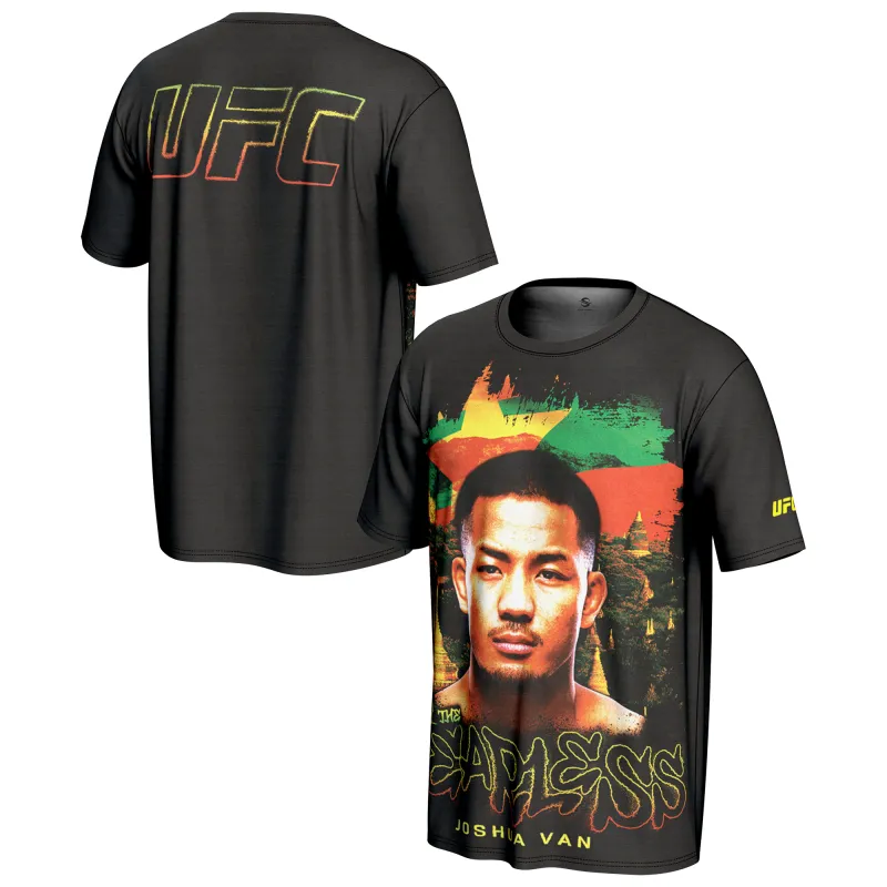 Men's ProSphere Black Joshua Van UFC Fighter T-Shirt made by UFC