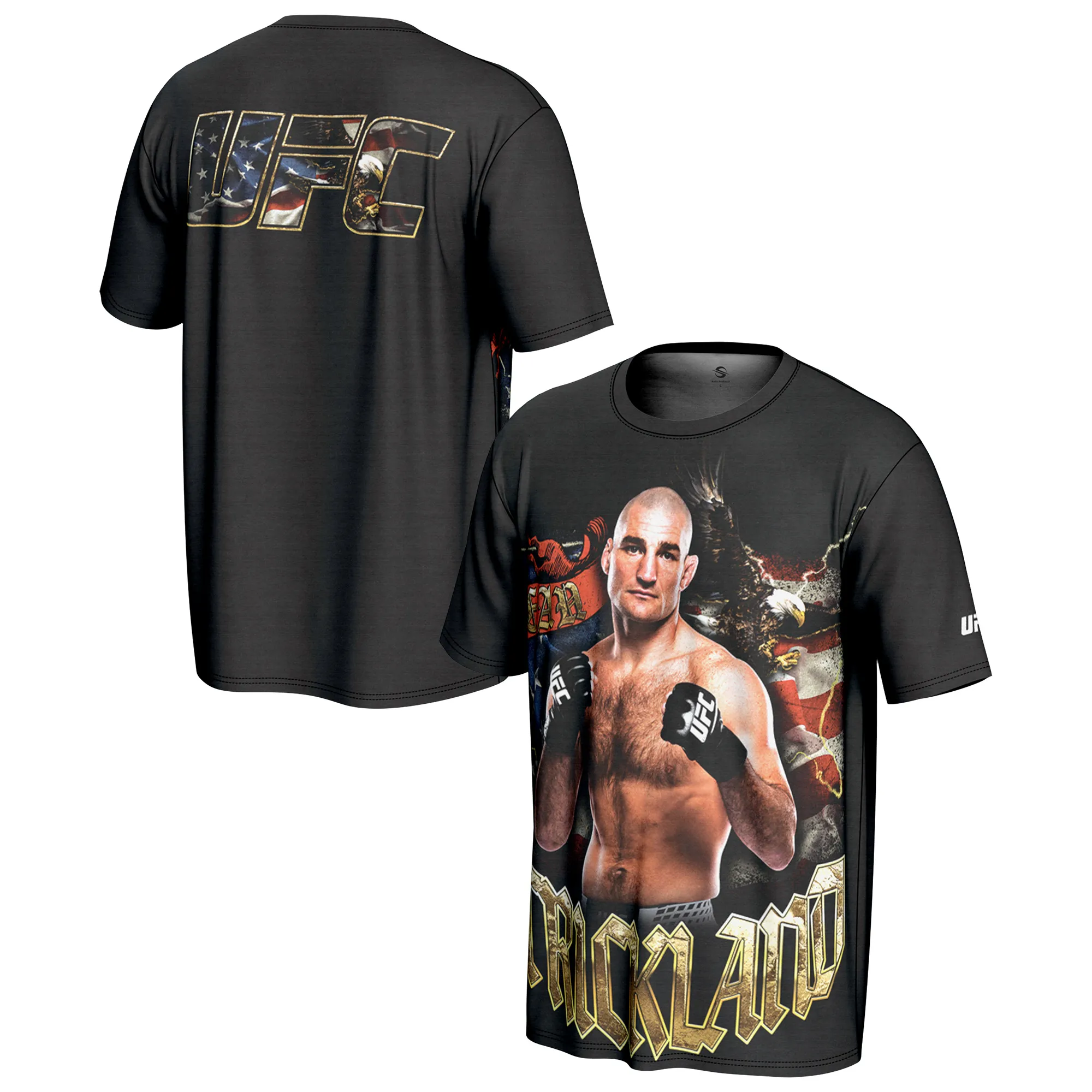 Men's ProSphere Black Sean Strickland UFC Fighter T-Shirt sold by UFC