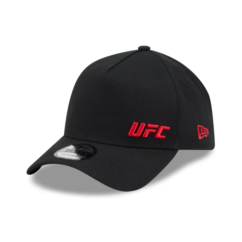 Men's New Era  Black UFC Flawless 9FORTY A-Frame Adjustable Hat made by New Era