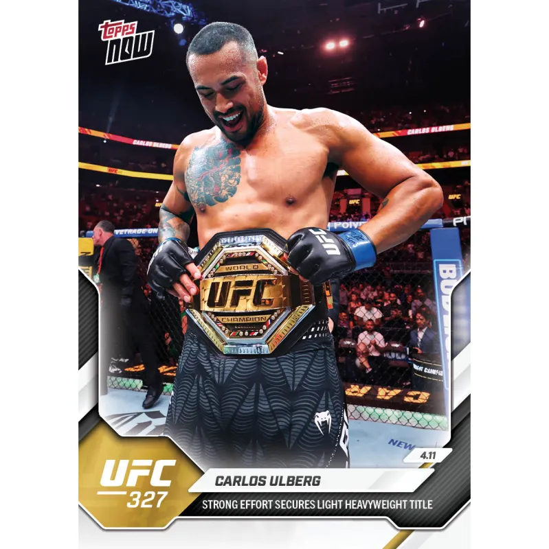 Carlos Ulberg - 2026 UFC Topps NOW® - Card 12 - LOOK FOR AUTOS made by UFC