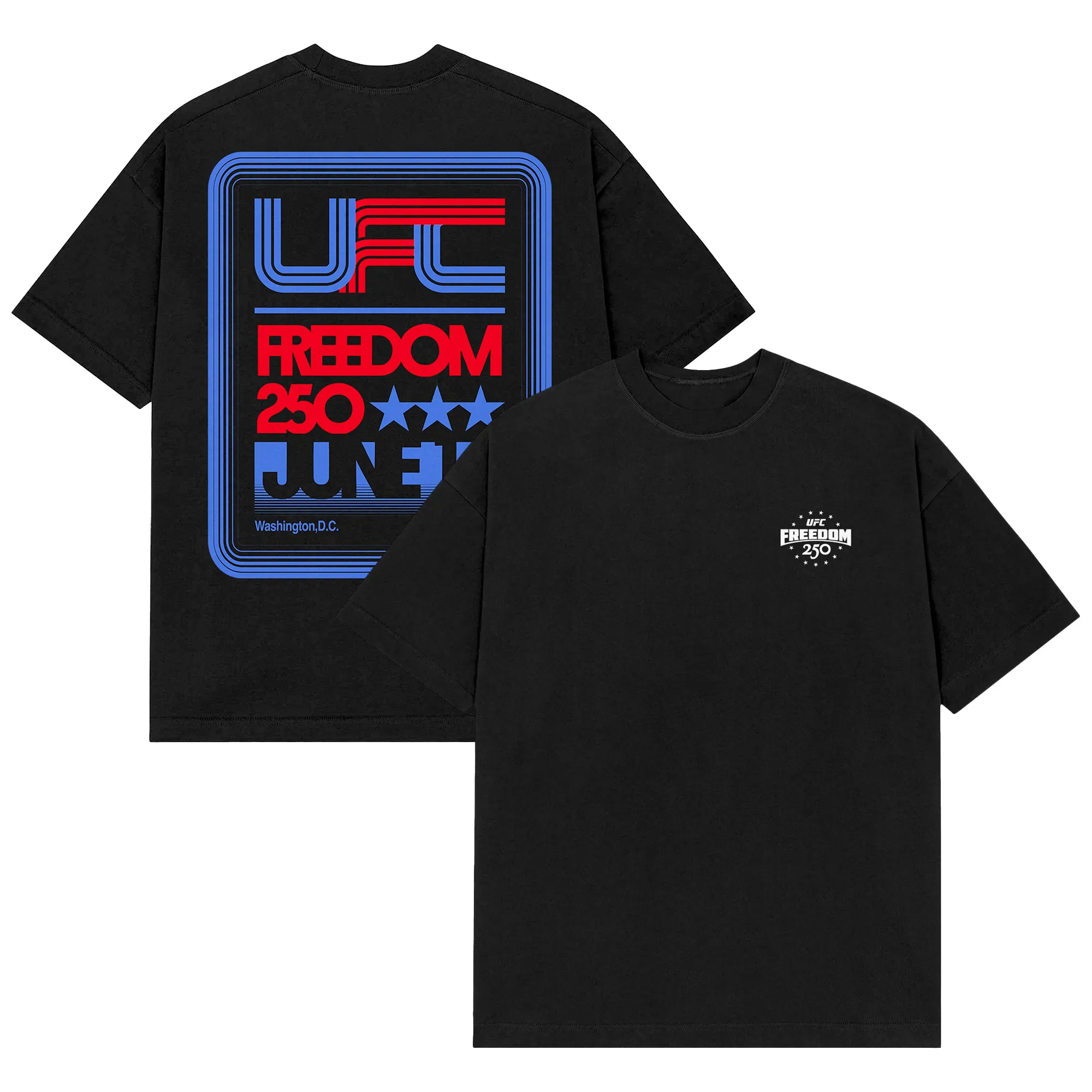 Men's Black UFC Freedom 250 Retro T-Shirt sold by UFC