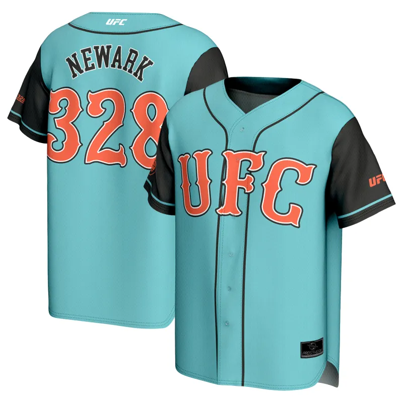 Men's ProSphere Blue UFC 328 Artist Series Baseball Fashion Jersey made by UFC