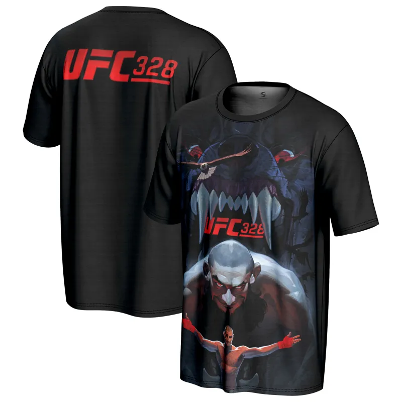 Men's ProSphere Black UFC 328 Artist Series T-Shirt made by UFC