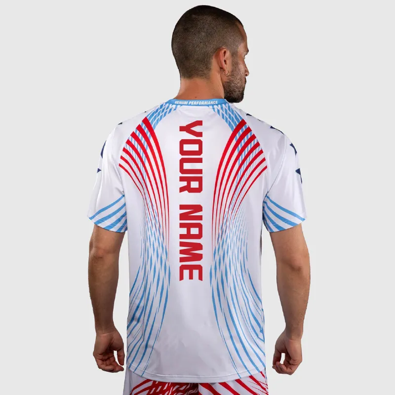 Men's UFC Freedom 250 by Venum White Authentic Fight Night Personalized Walkout Jersey made by UFC