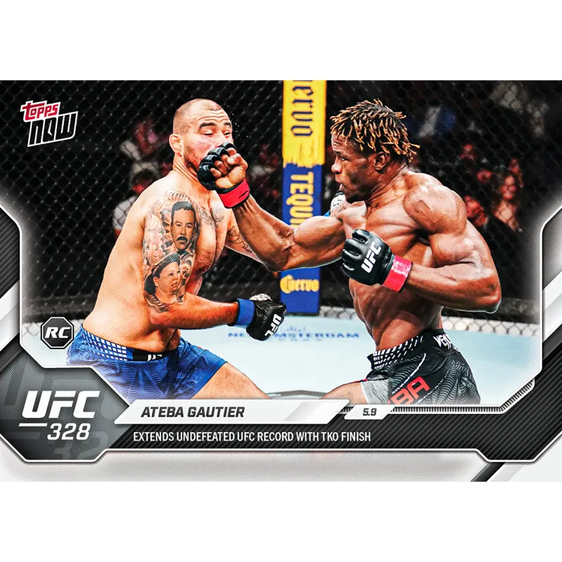 Ateba Gautier - 2026 UFC Topps NOW® - Card 17 - LOOK FOR SHORT PRINTS made by UFC