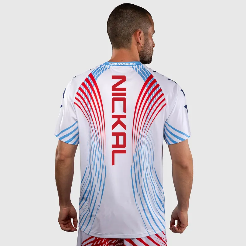 Men's UFC Freedom 250 by Venum White Bo Nickal Authentic Fight Night Walkout Jersey made by UFC