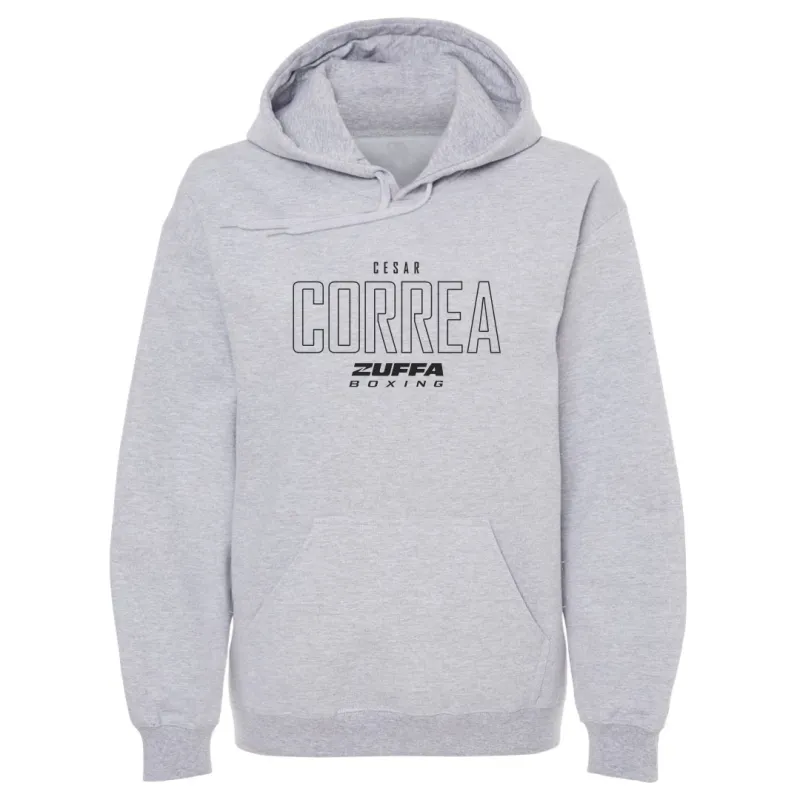 Men's 500 Level Gray Cesar Correa Zuffa Boxing Hoodie made by 500 Level