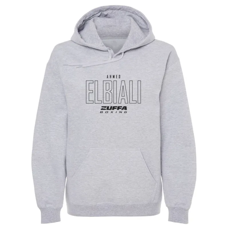 Men's 500 Level Gray Ahmed Elbiali Zuffa Boxing Hoodie made by 500 Level