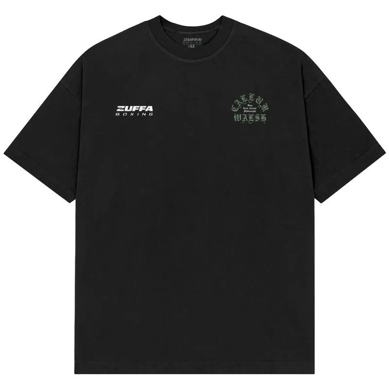 Men's Zuffa Boxing Black Callum Walsh T-Shirt made by UFC
