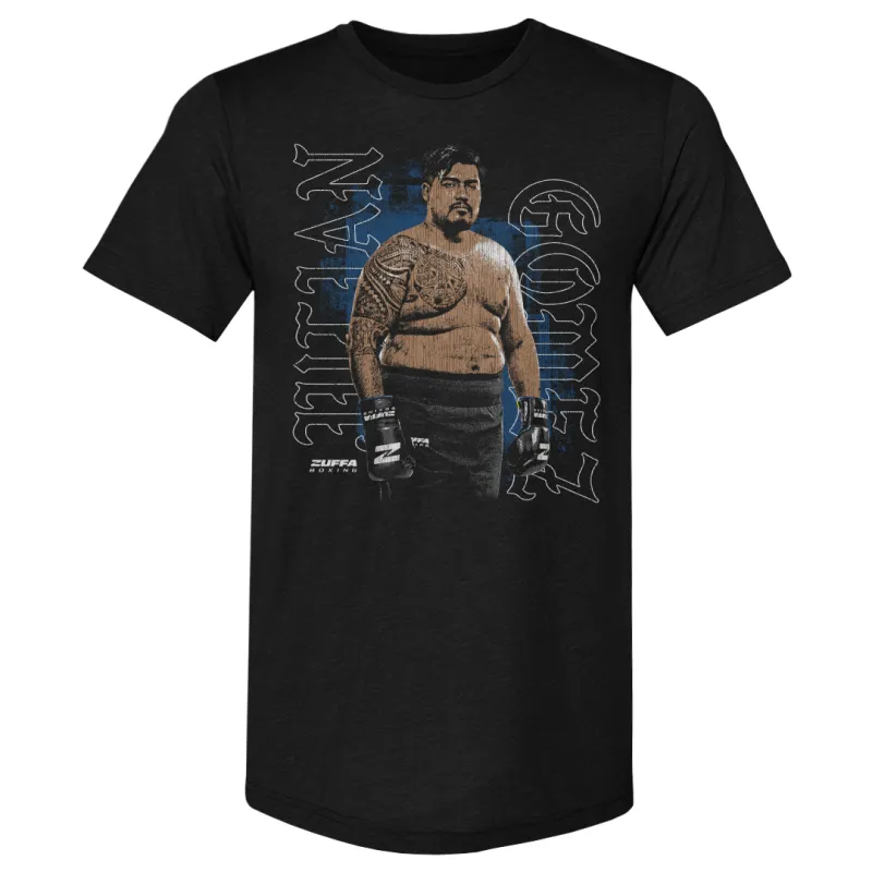 Men's 500 Level Black Julian Gomez Zuffa Boxing Premium Tri-Blend Graphic T-Shirt made by 500 Level