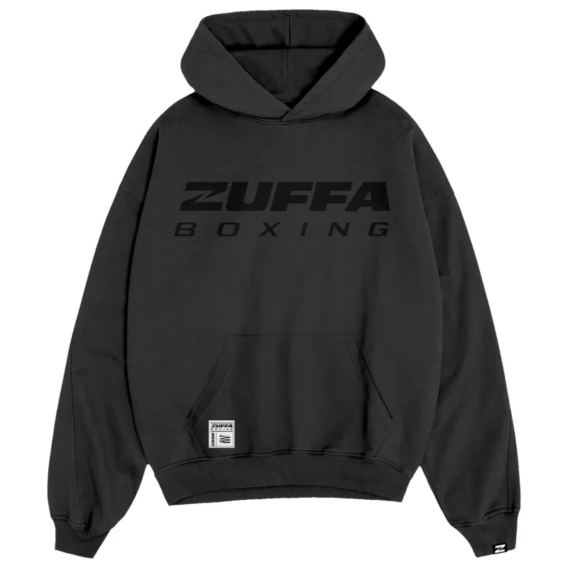 Men's Black Zuffa Boxing Tonal Hoodie made by UFC