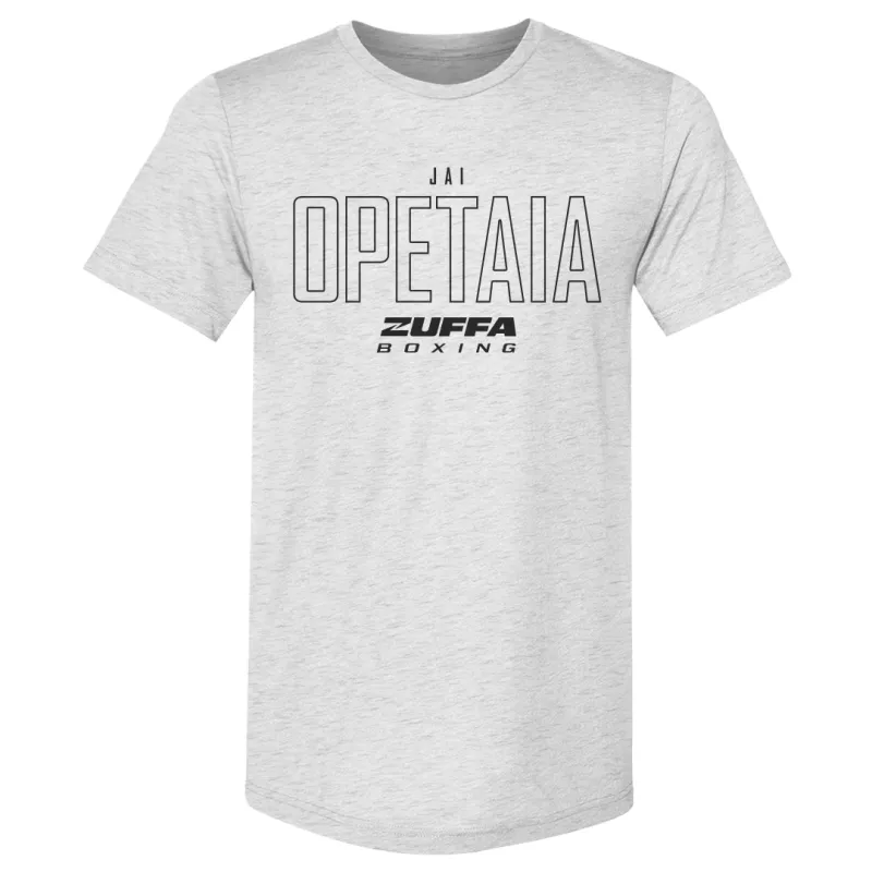 Men's 500 Level Ash Jai Opetaia Zuffa Boxing Premium Tri-Blend T-Shirt made by 500 Level