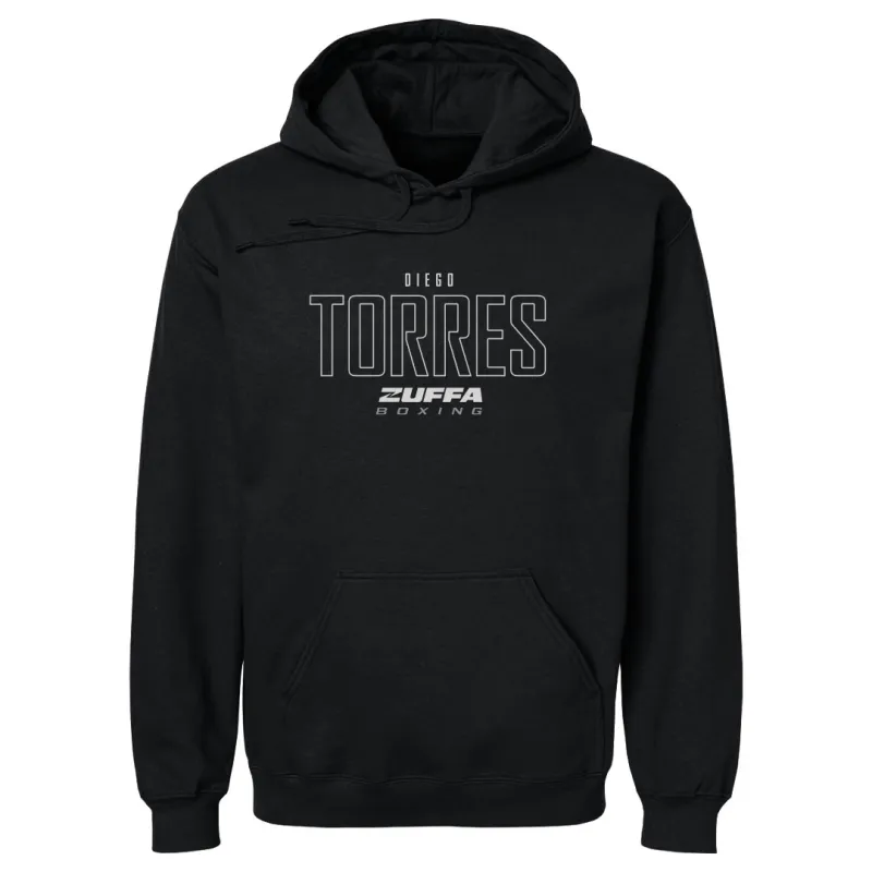 Men's 500 Level Black Diego Torres Nunez Zuffa Boxing Hoodie made by 500 Level