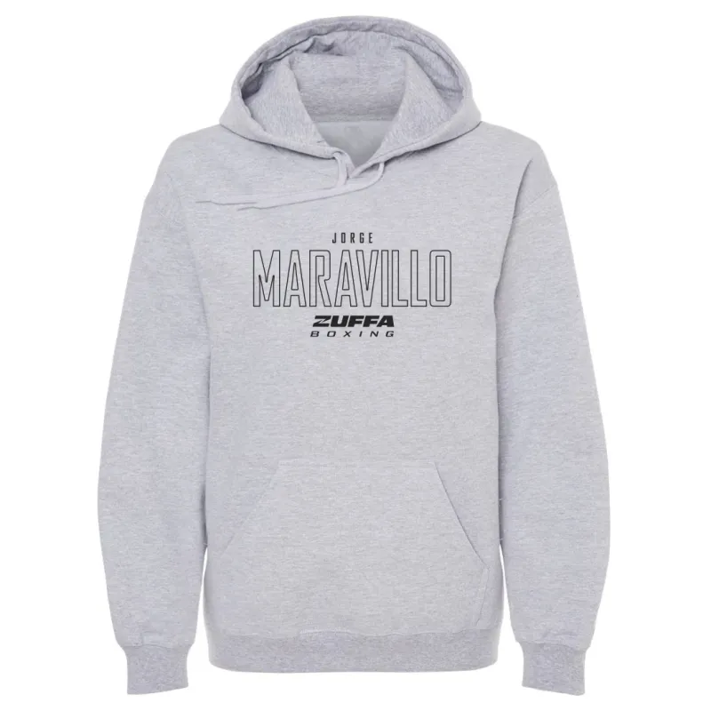 Men's 500 Level  Gray Jorge Maravillo Zuffa Boxing Hoodie made by 500 Level