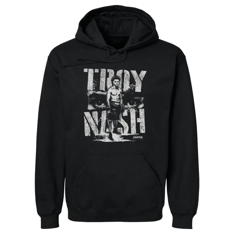 Men's 500 Level Black Troy Nash Zuffa Boxing Graphic Hoodie made by 500 Level