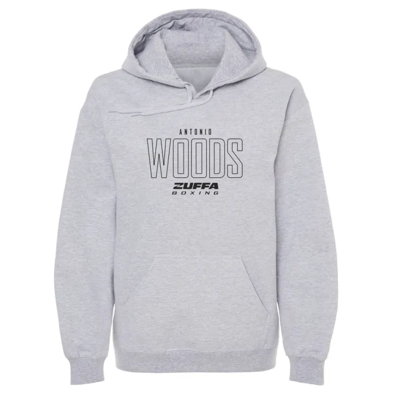 Men's 500 Level Gray Antonio Woods Zuffa Boxing Hoodie made by 500 Level