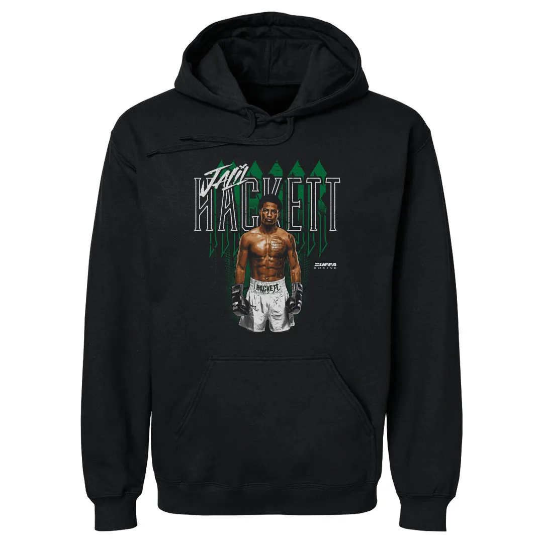 Men's 500 Level Black Jalil Hackett Zuffa Boxing Graphic Hoodie sold by UFC