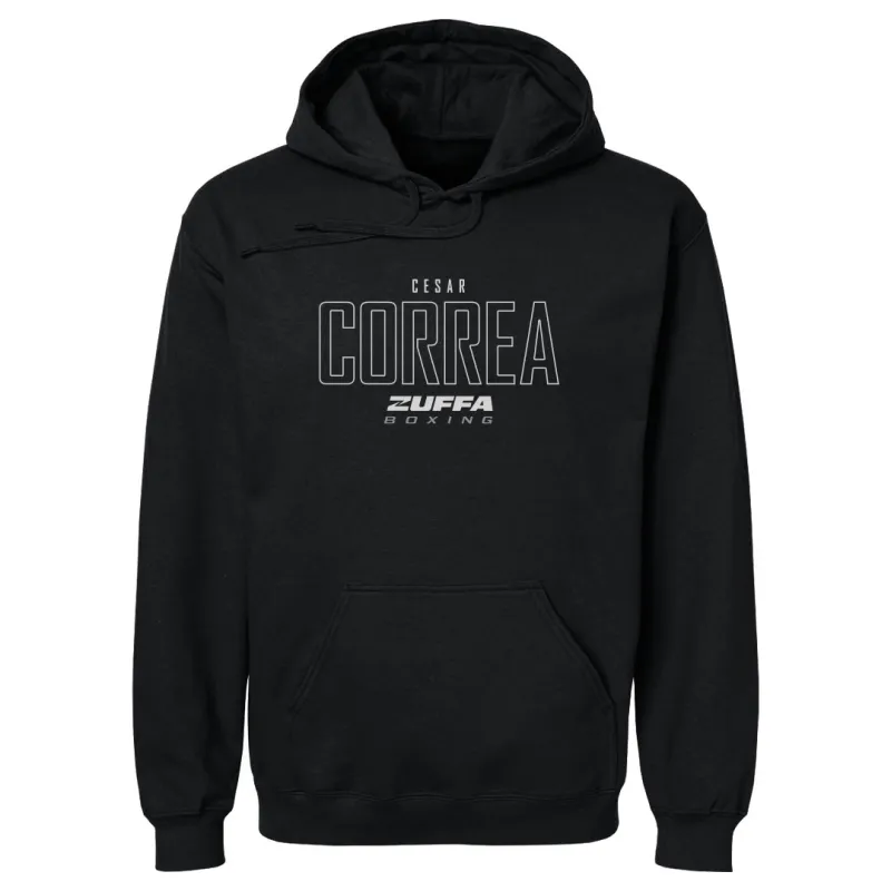 Men's 500 Level Black Cesar Correa Zuffa Boxing Hoodie made by 500 Level