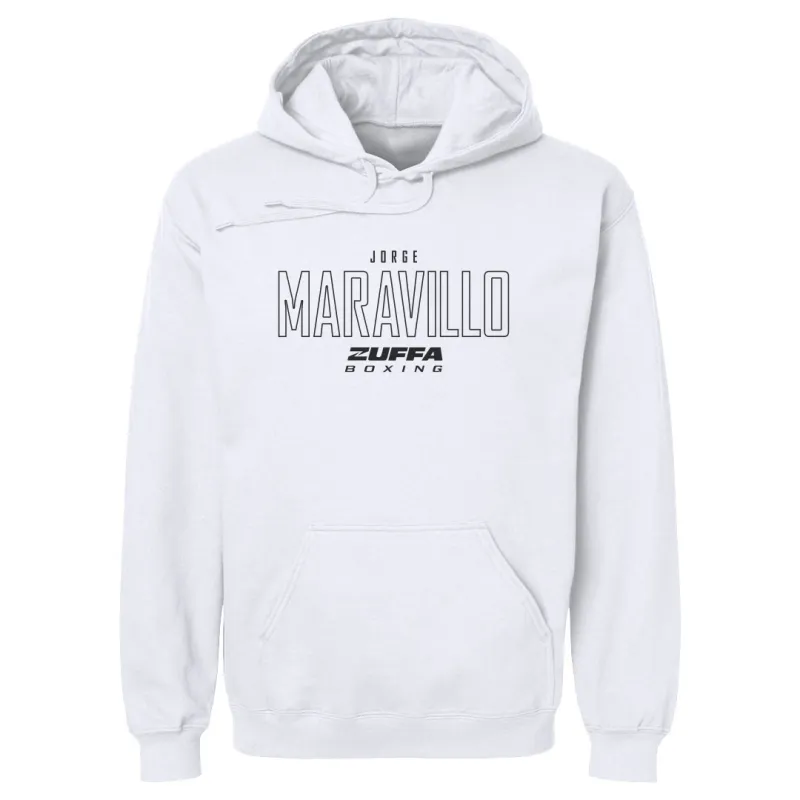 Men's 500 Level  White Jorge Maravillo Zuffa Boxing Hoodie made by 500 Level