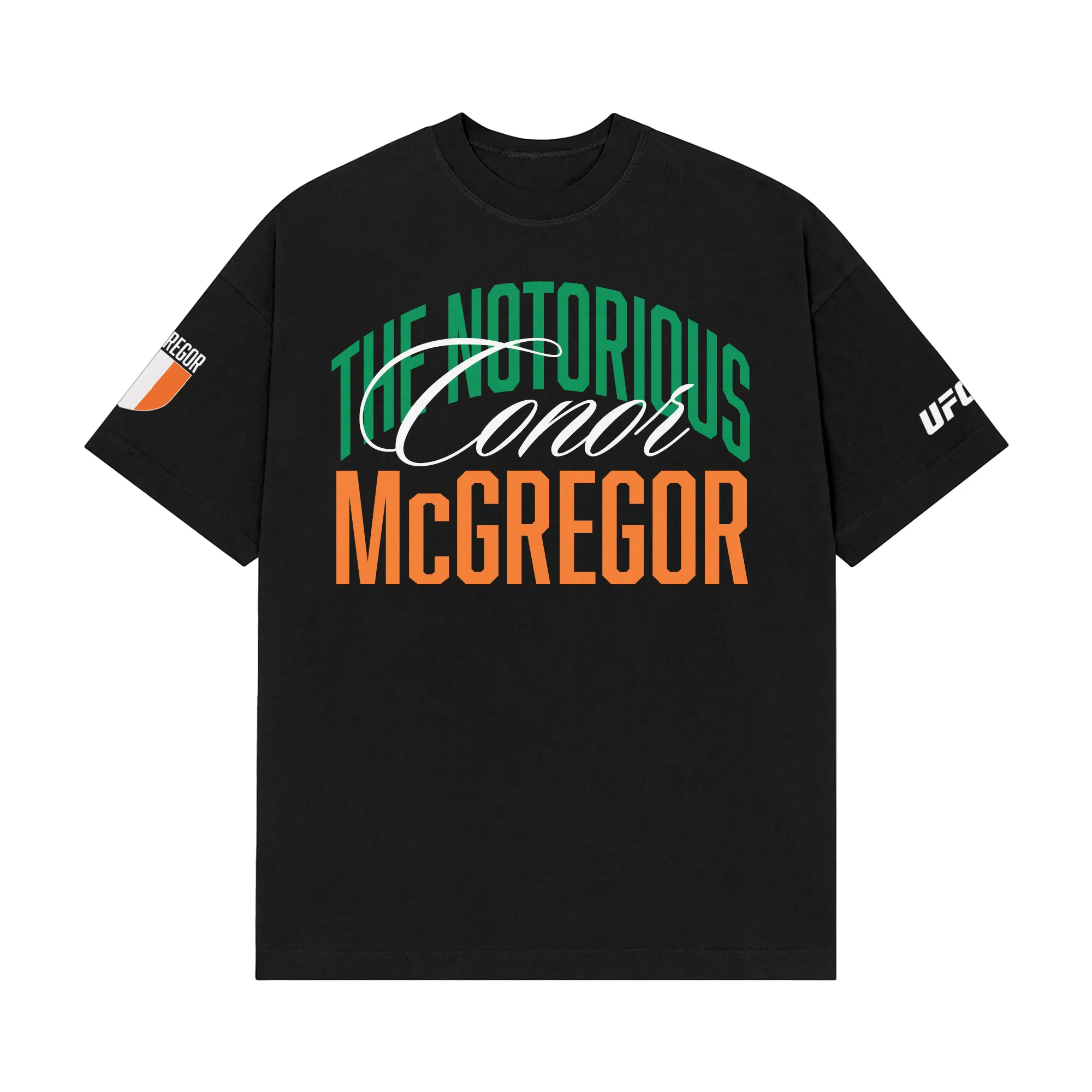 Men's UFC Black Conor McGregor Script T-Shirt sold by UFC
