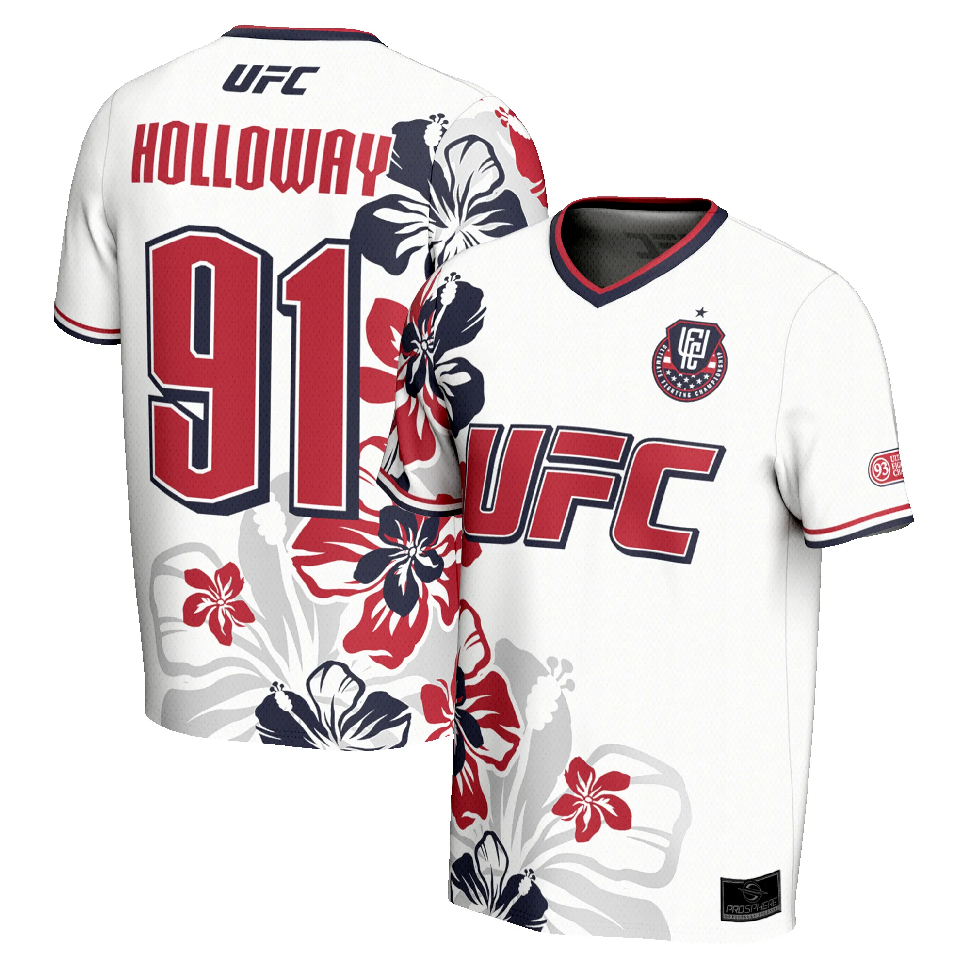 Unisex Max Holloway ProSphere White UFC Unrivaled Soccer Jersey sold by UFC