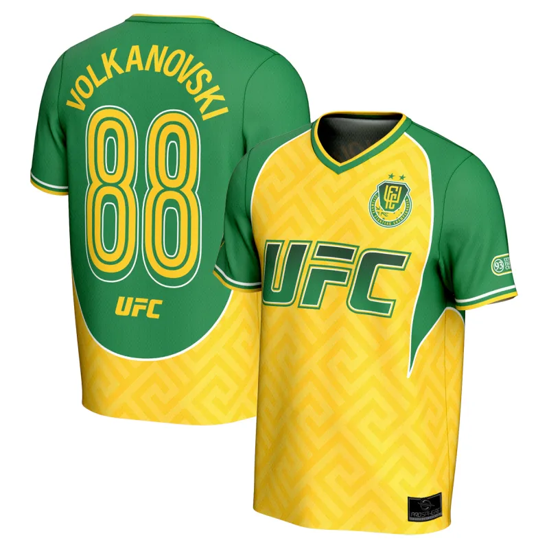 Unisex Alexander Volkanovski ProSphere Green UFC Unrivaled Soccer Jersey made by UFC