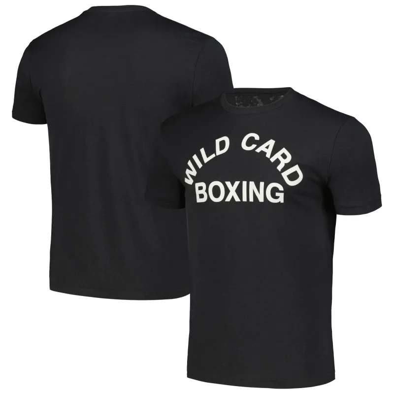 Black Wild Card Boxing Old School Logo Tri-Blend T-Shirt made by UFC