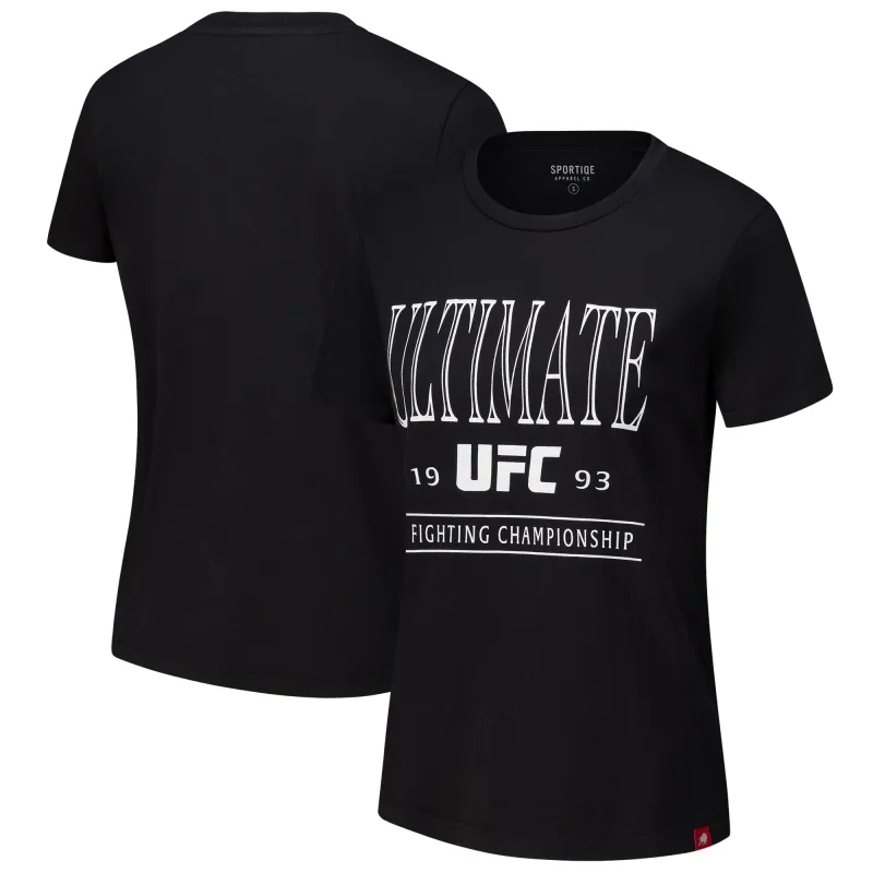 Women's Sportiqe Black UFC Arcadia T-Shirt made by UFC