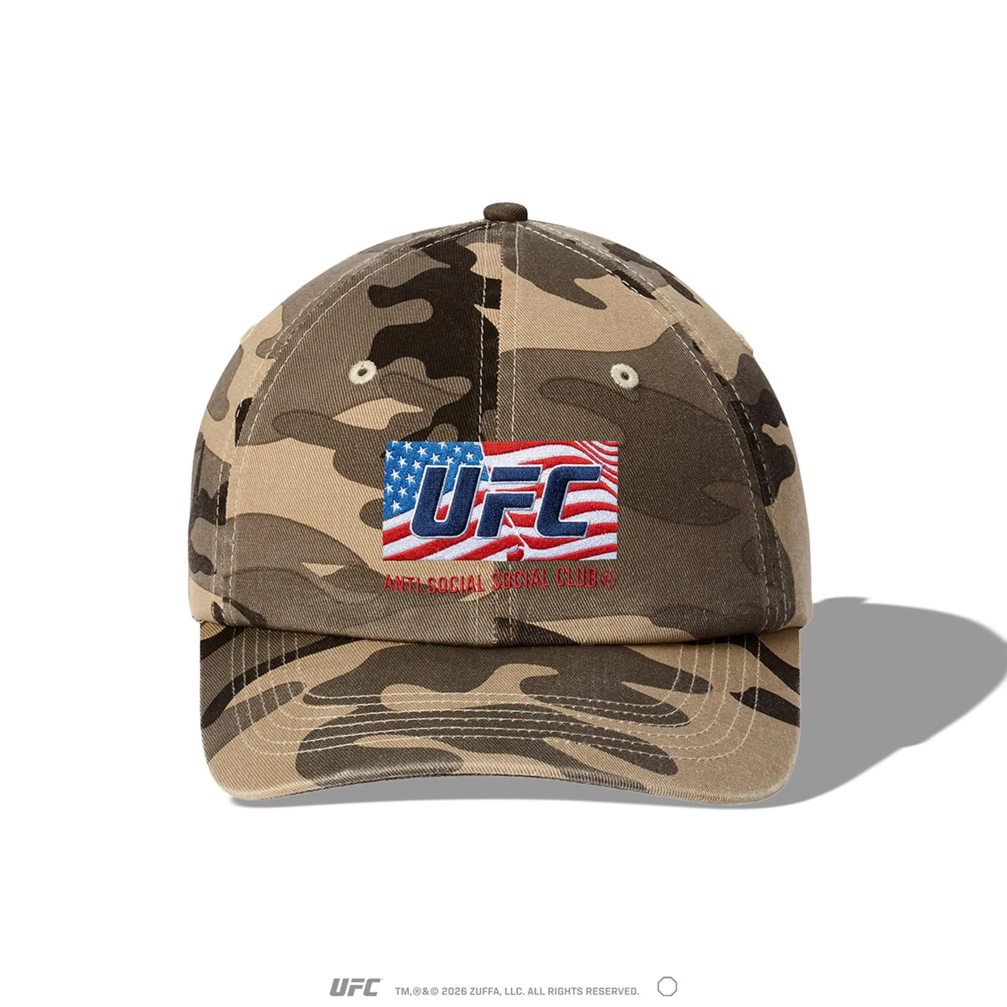 Unisex ASSC Americana Feat. UFC Freedom 250 Camo Liberty Adjustable Hat sold by UFC