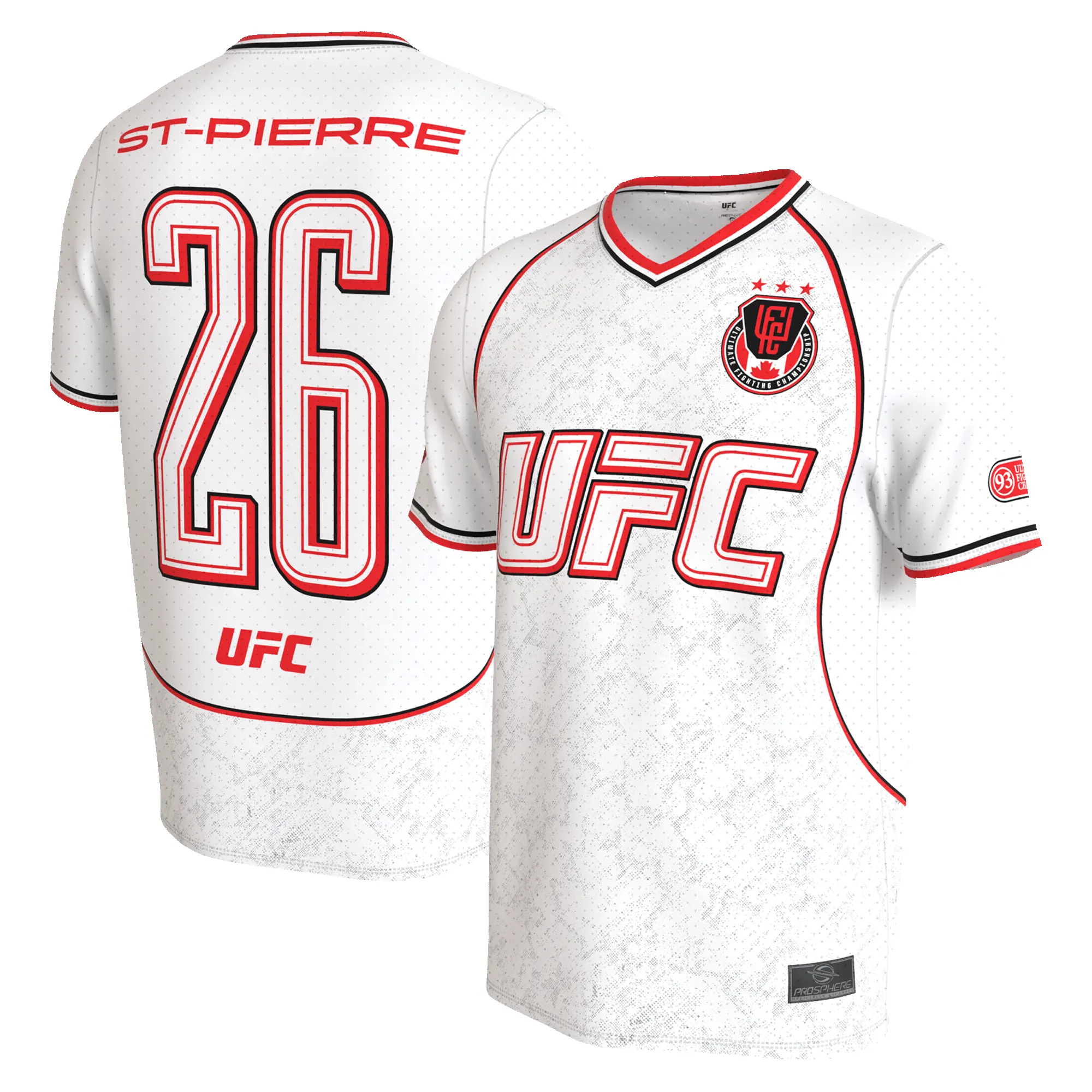 Unisex ProSphere White Georges St-Pierre UFC Soccer Jersey sold by UFC