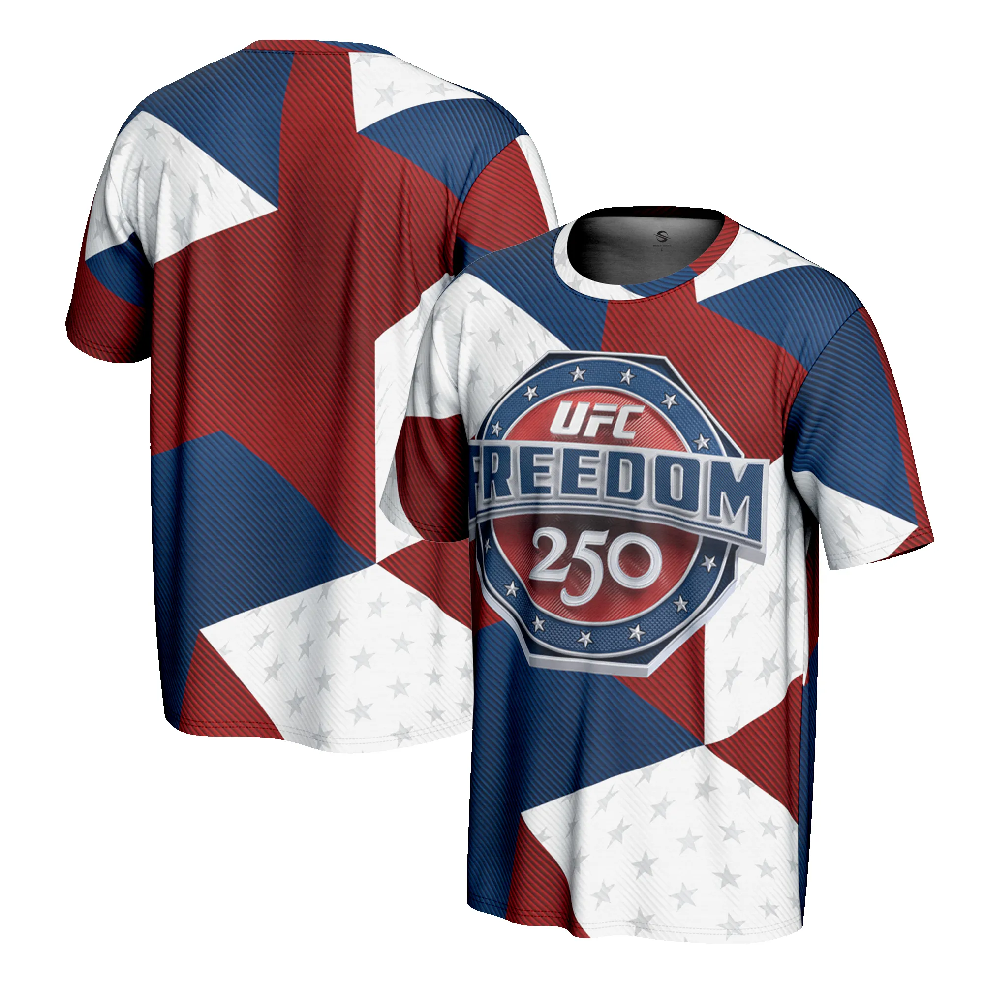 Men's ProSphere Red UFC Freedom 250 T-Shirt sold by UFC