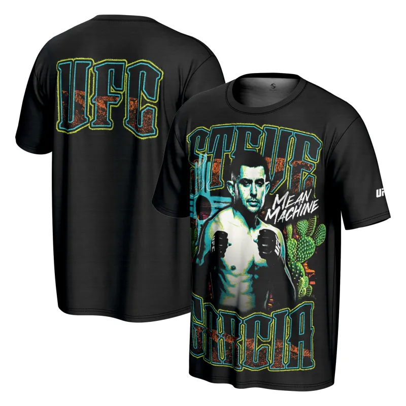 Men's ProSphere Black Steve Garcia UFC Fighter Collection T-Shirt made by UFC